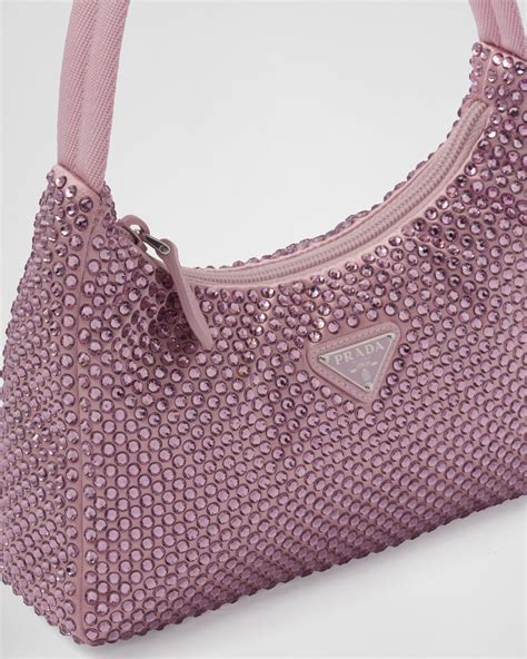 crystal prada bag 're edition|prada crystal bucket bag.